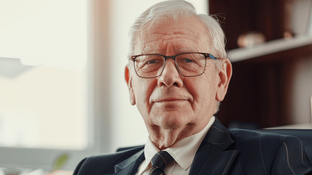 Älterer Herr – Finanzexperte